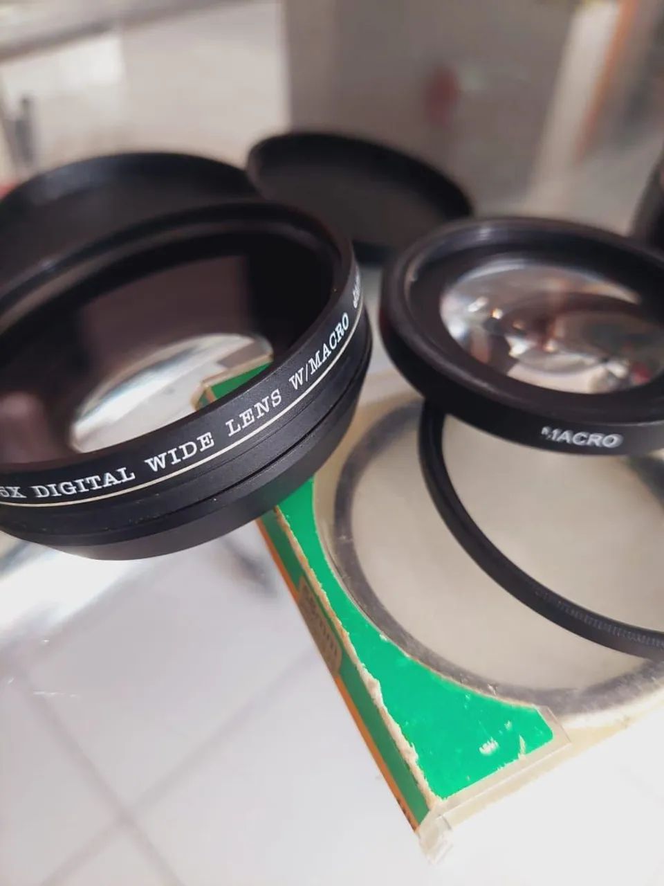 Lente Canon 55-250mm mais adaptador macro e grande angular  - Foto 2