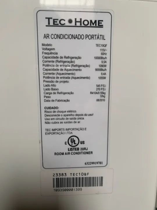 Ar Condicionado Tec Home - Foto 3