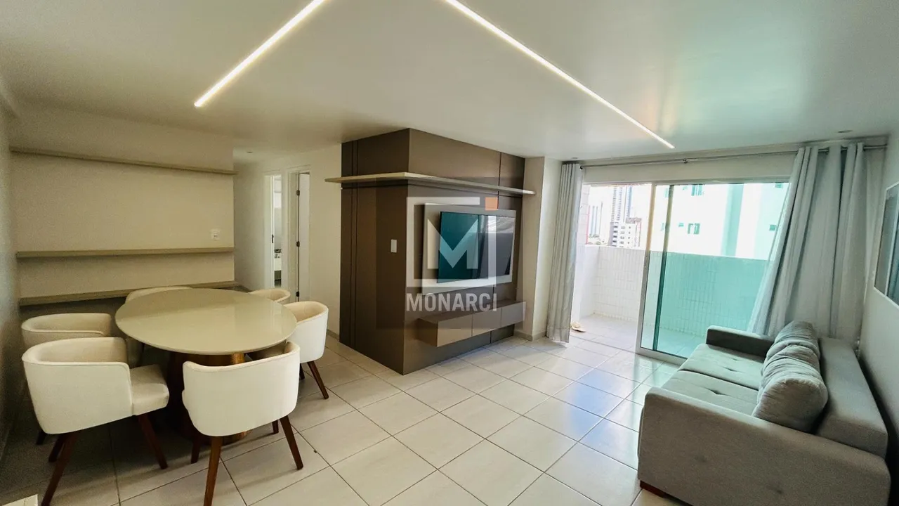 Apartamento disponível para locação 3 quartos mobiliado no Brisamar