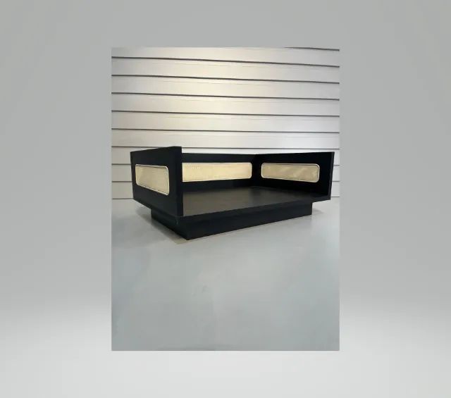 Cama Pet Premium em MDF 18mm - Feita à Mão com Detalhe em Palha Natural - Foto 5