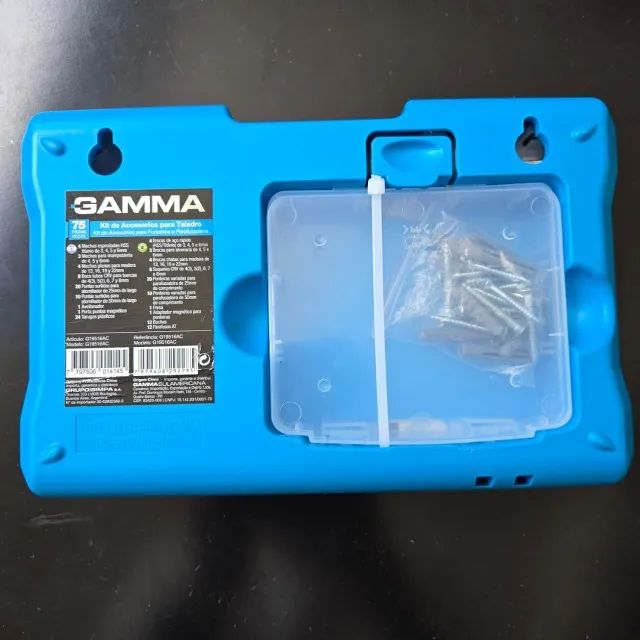 Jogo De Acessórios Para Furadeira Parafusadeira Gamma 75pçs - Novo - Foto 2