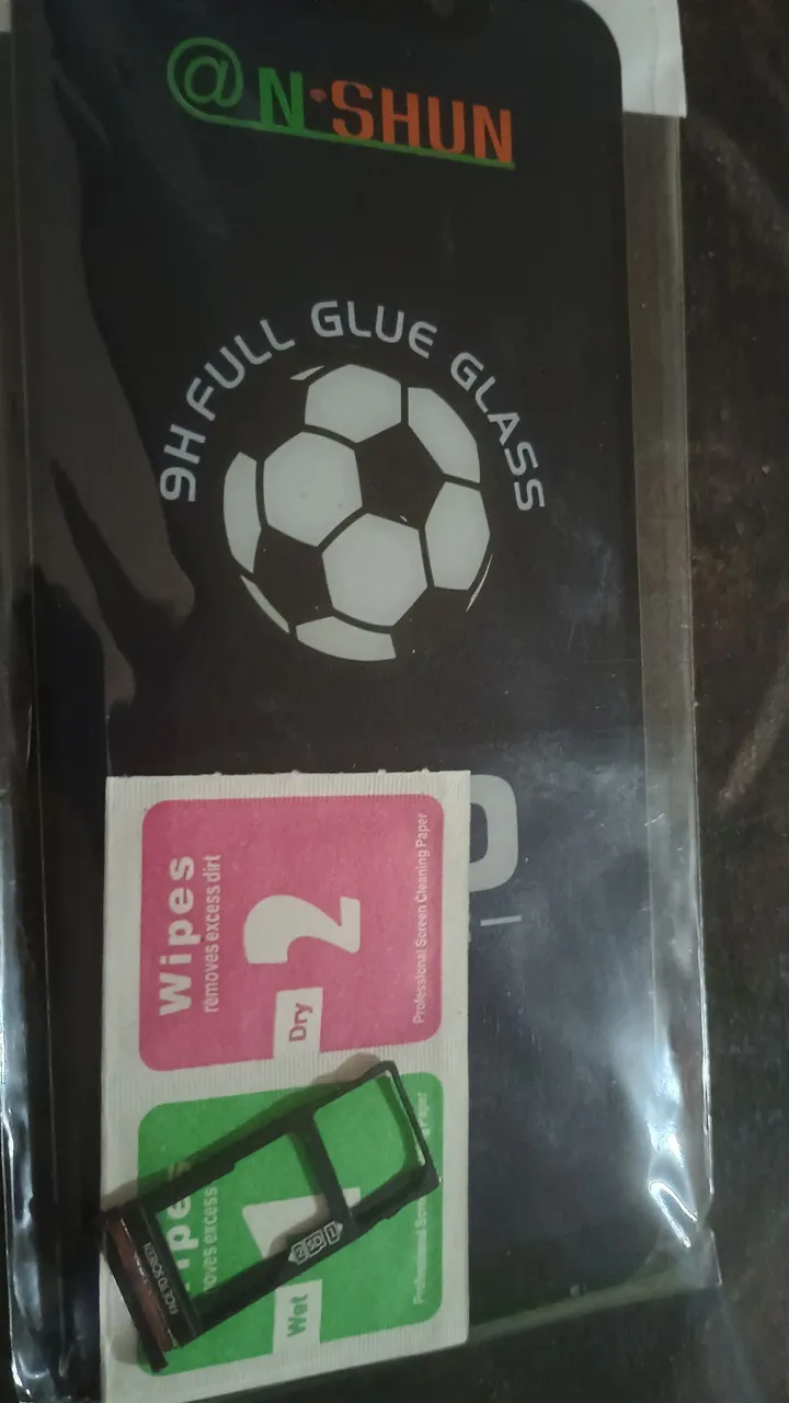 Película de Vidro 9H Full Glue + Kit Limpeza + Gaveta Chip