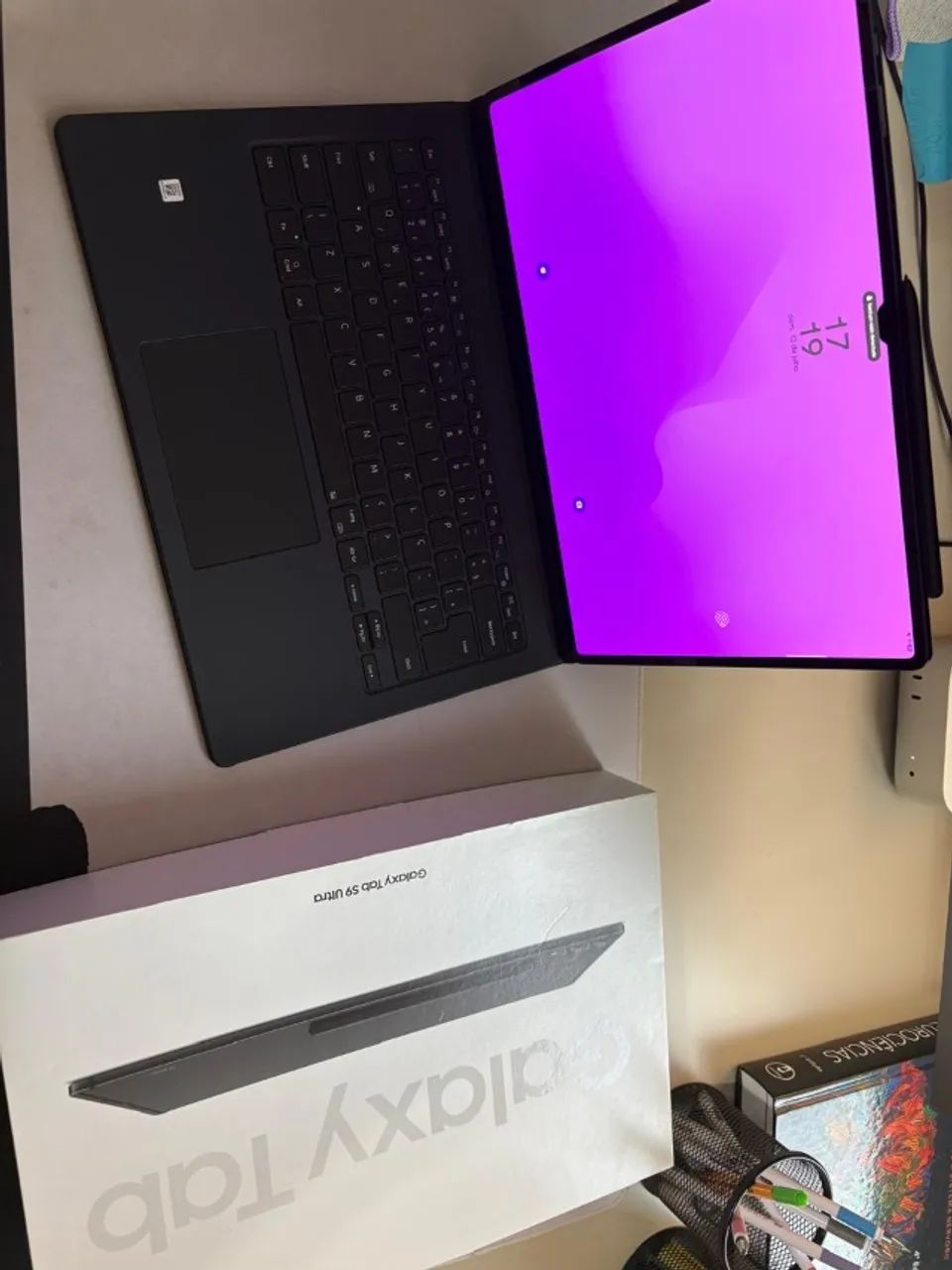 Samsung Galaxy Tab S9 Ultra 256gb + Capa teclado e Caneta - Impecável 