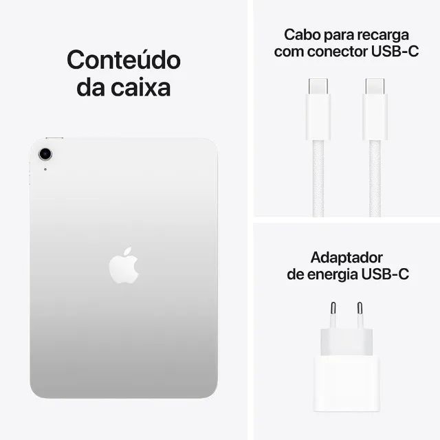 Apple 2025 iPad (Wi-Fi, 128 GB) - Prateado (A16) - Foto 4