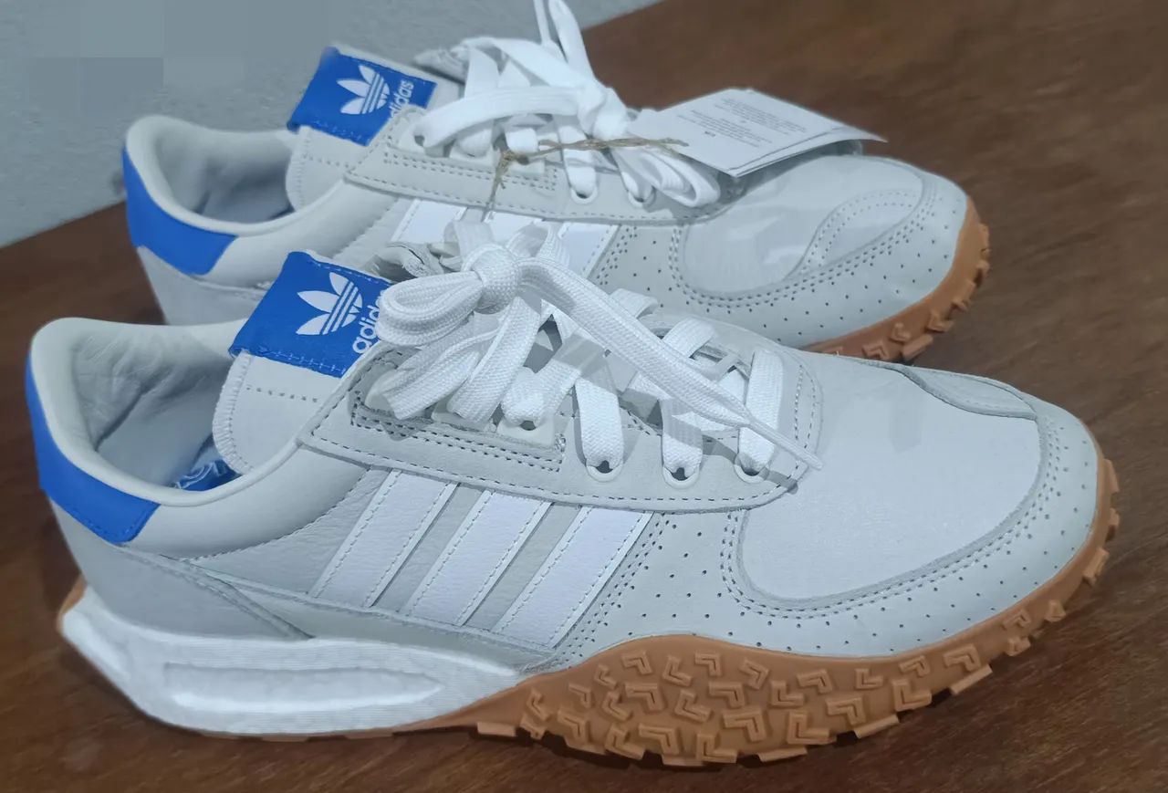 Adidas - Bege e Azul - Foto 3