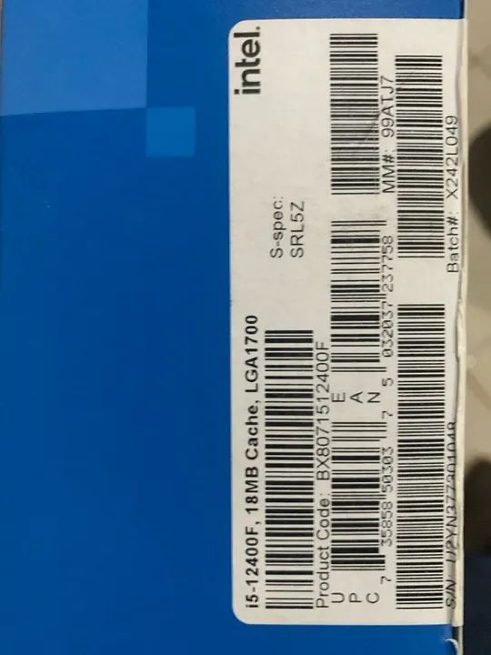 Processador Intel Core i5 12400F LGA1700 - Foto 2