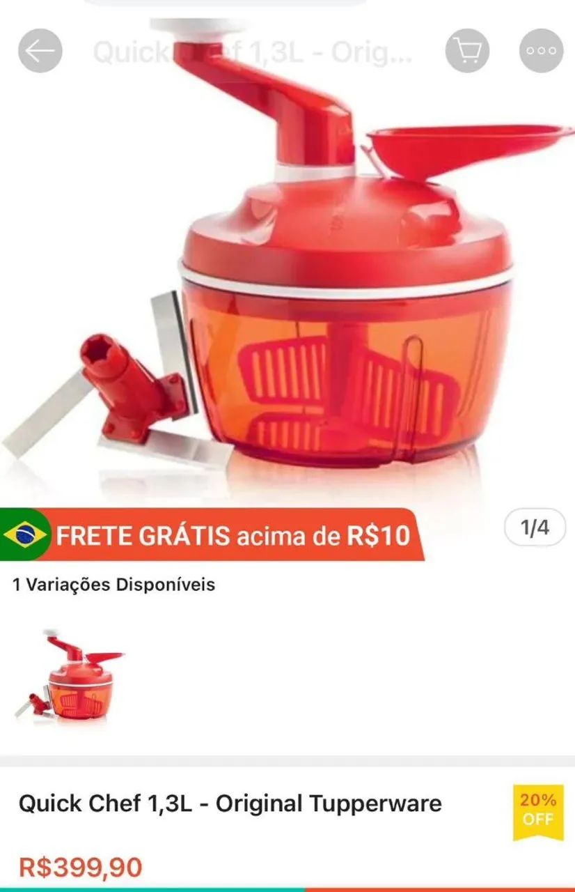 Quick chef original Tupperware 