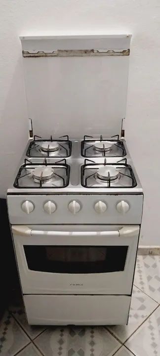 Fogão 4 bocas branco - ótimo estado