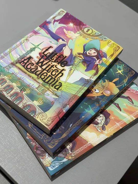 Little Witch Academia Mangá Volumes 1, 2 e 3