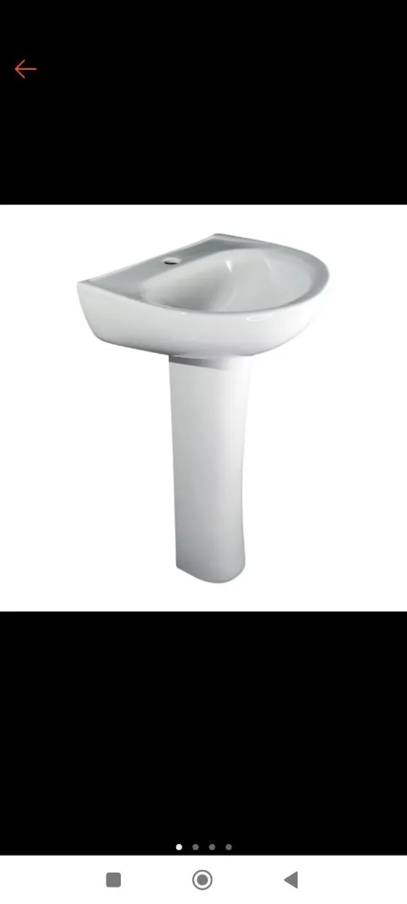 Lavatório de Coluna para Banheiro - Design Moderno