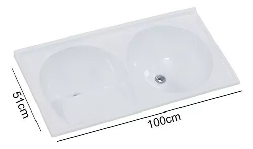 Tanque Standart Duplo com 100 x 51cm Varias Cores