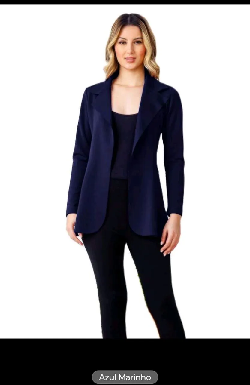 Blazer Feminino Azul Marinho