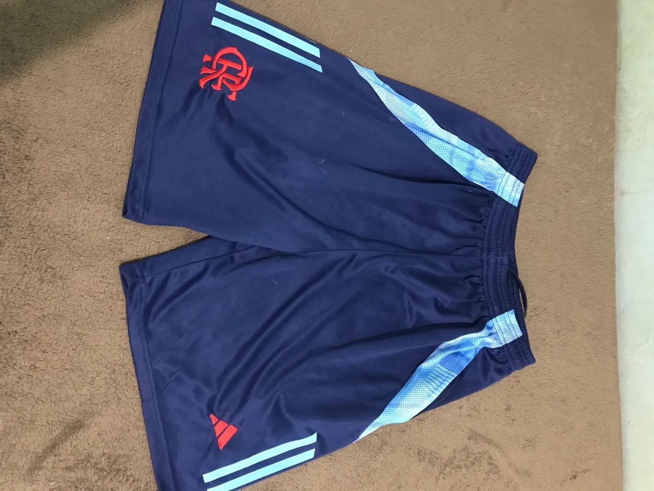 Camiseta Adidas Azul XL Conjunto Flamengo  - Foto 4