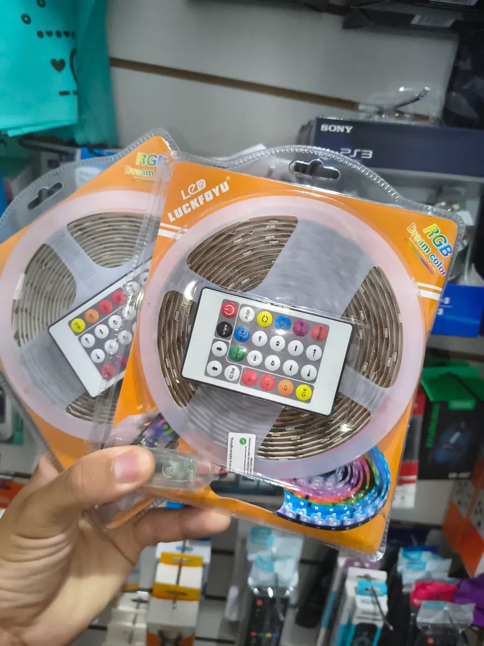 Fita LED RGB com Controle Remoto para TV