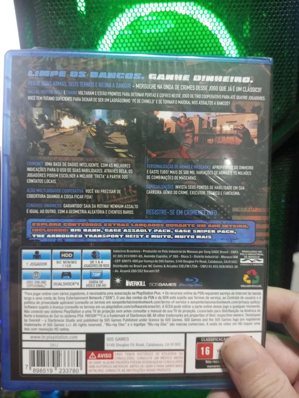 Payday 2: Crimewave Edition jogo PS4 game Playstation 4 lacrado - Foto 2