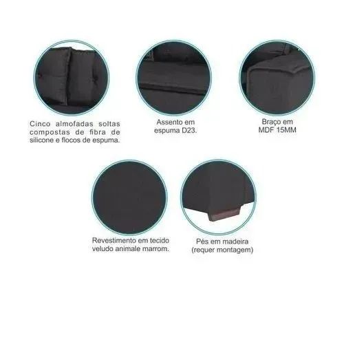 Sofá barcelona Dividimos em até 10x sem juros  - Foto 2