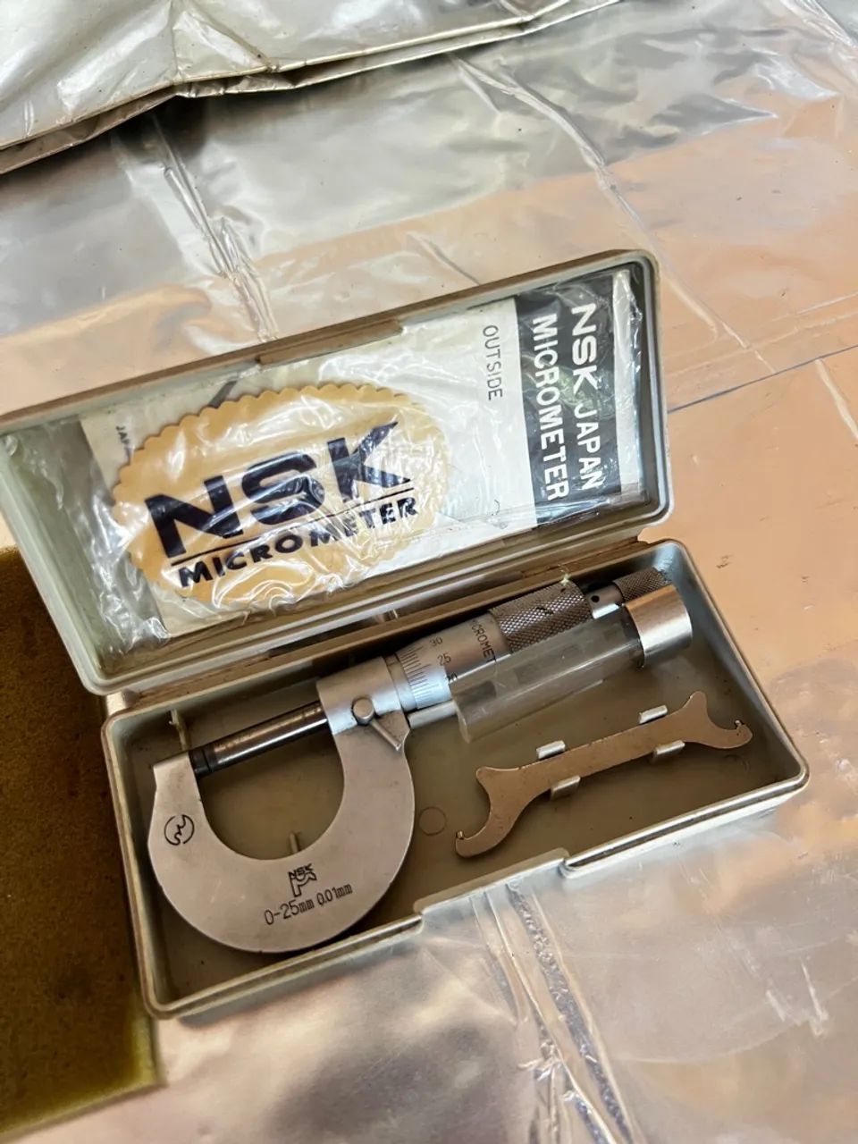 Micrômetro NSK Japão 0-25mm