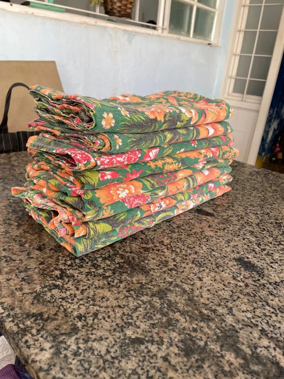 Jogo de Toalha de Mesa Floral com 8 unidades  - Foto 4