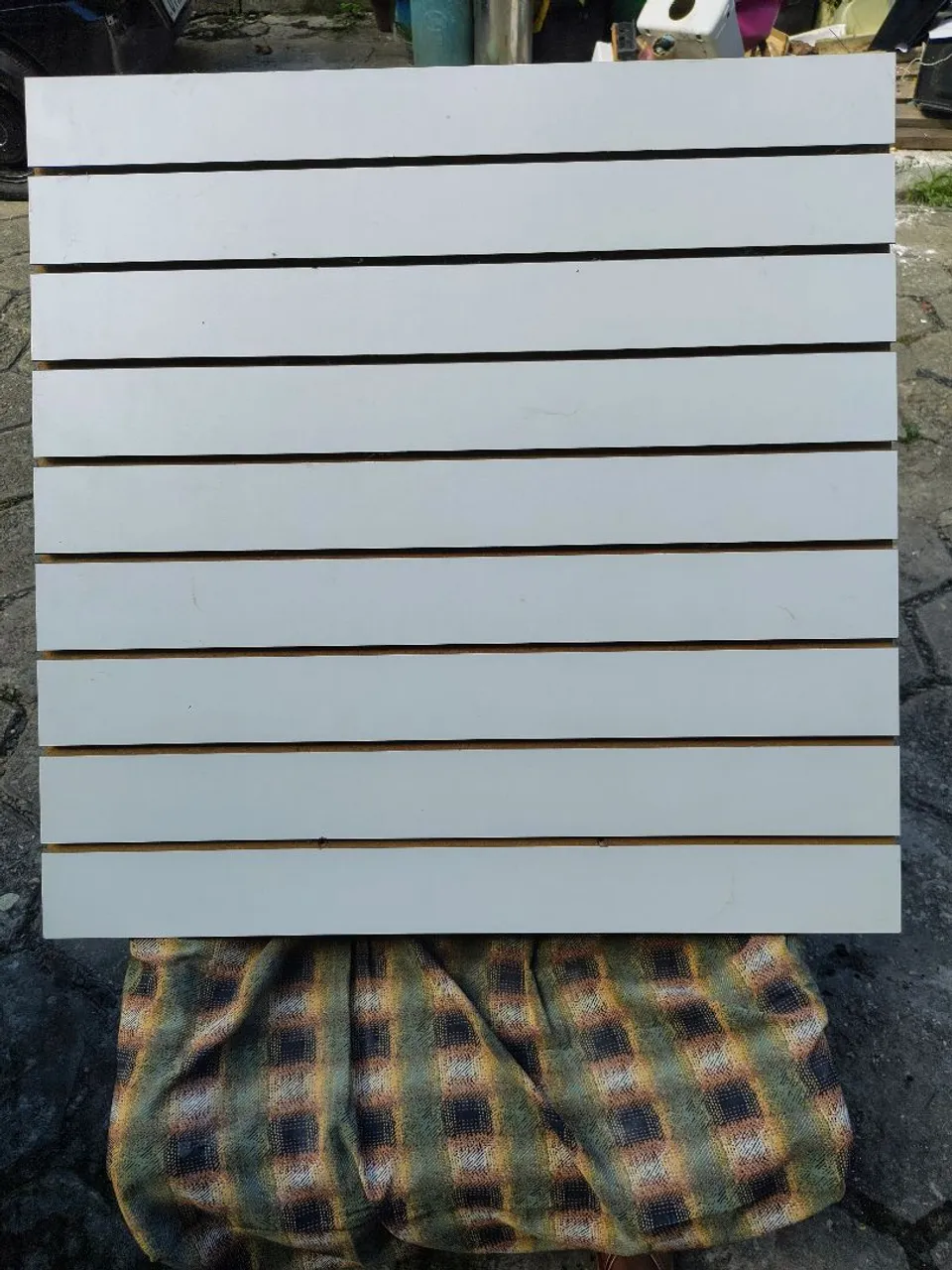 Painel Ripado Branco para Decoração