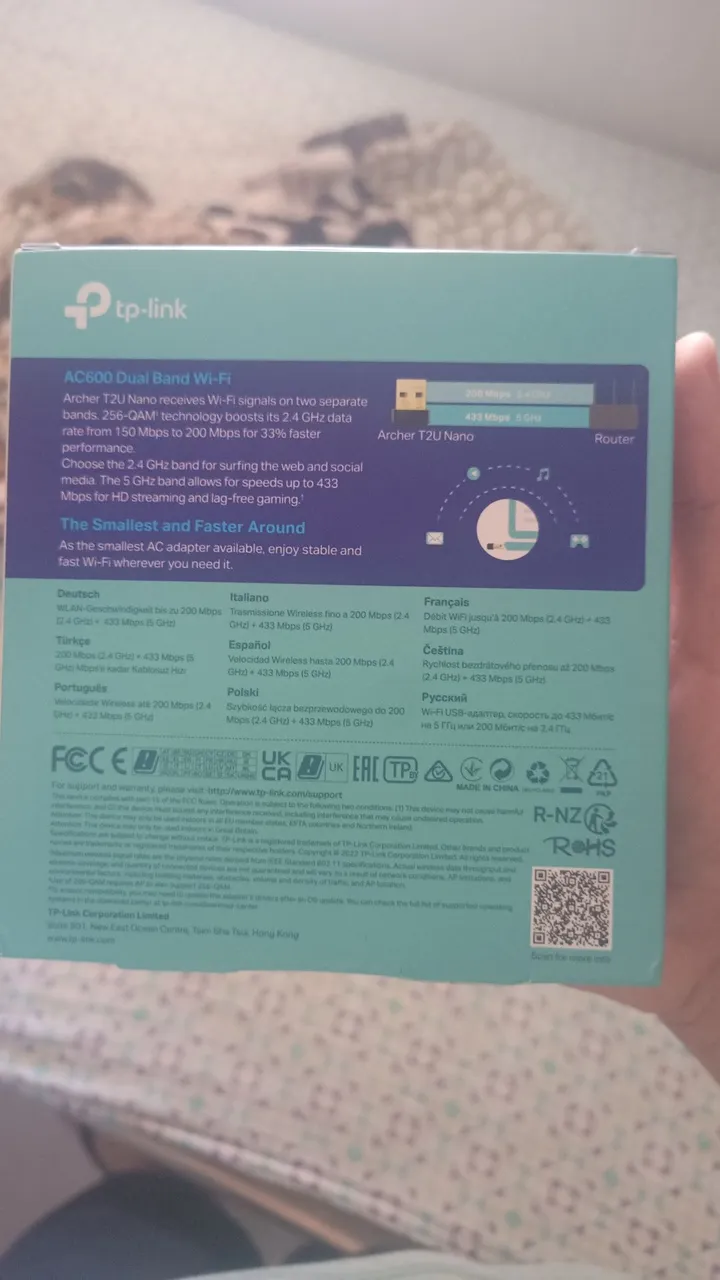 Adaptador wi-fi Ac 600 Tp-link