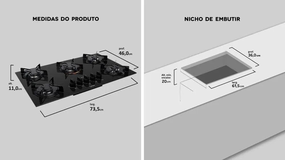 Fogão Cooktop  - Foto 5