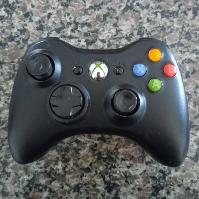 Controle Xbox 360 Preto Original Sem Fio - Leia O Anuncio (Usado)
