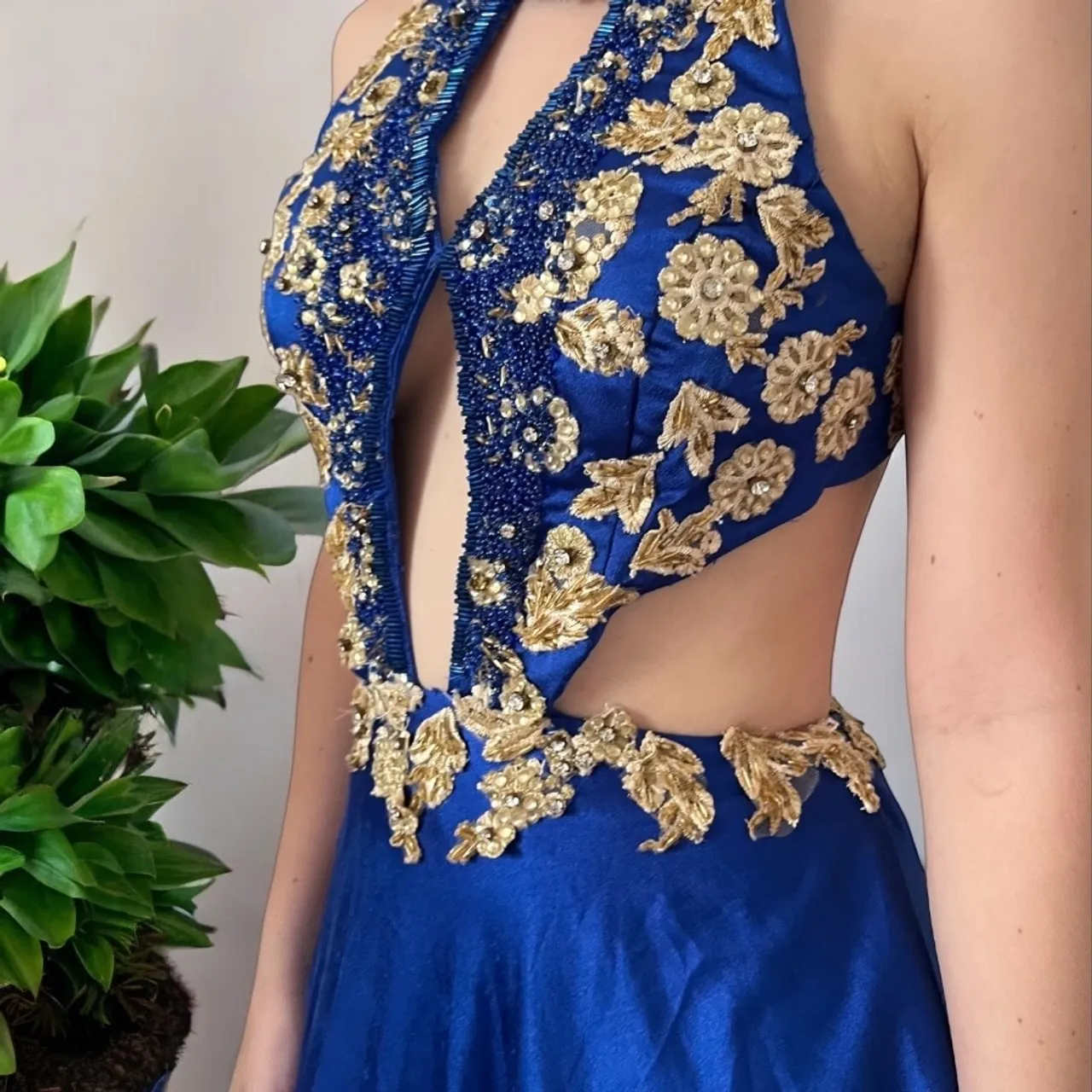Vestido de festa azul 