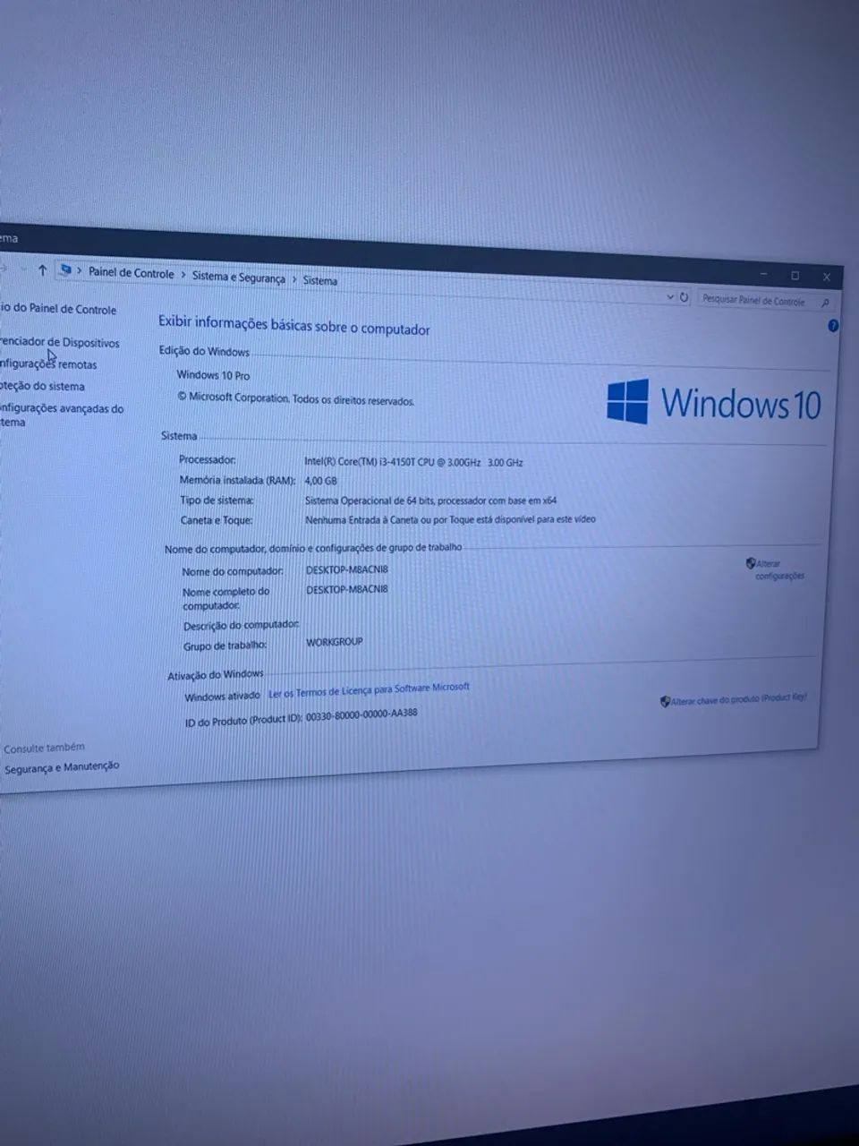 Computador Intel Core i3 4150T 4GB RAM
