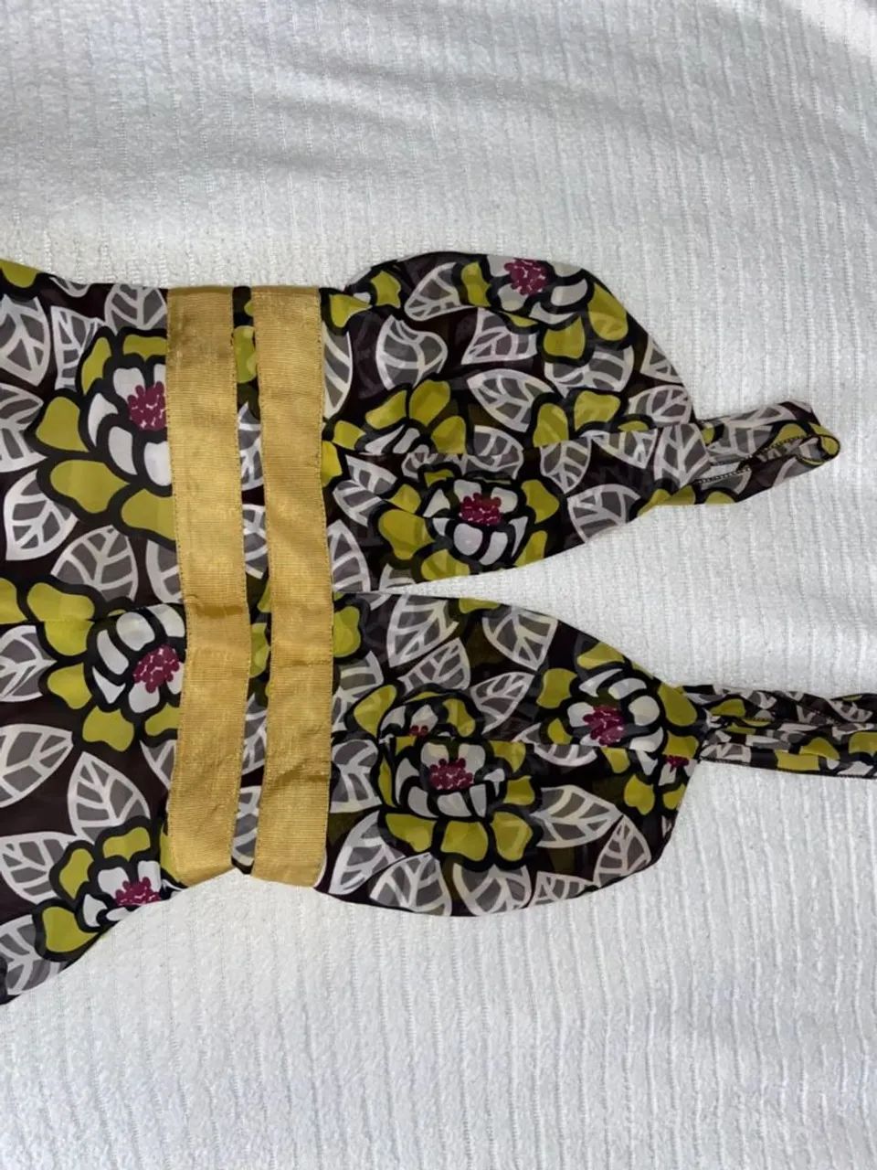 VESTIDO VINTAGE LINDO AMARELO
