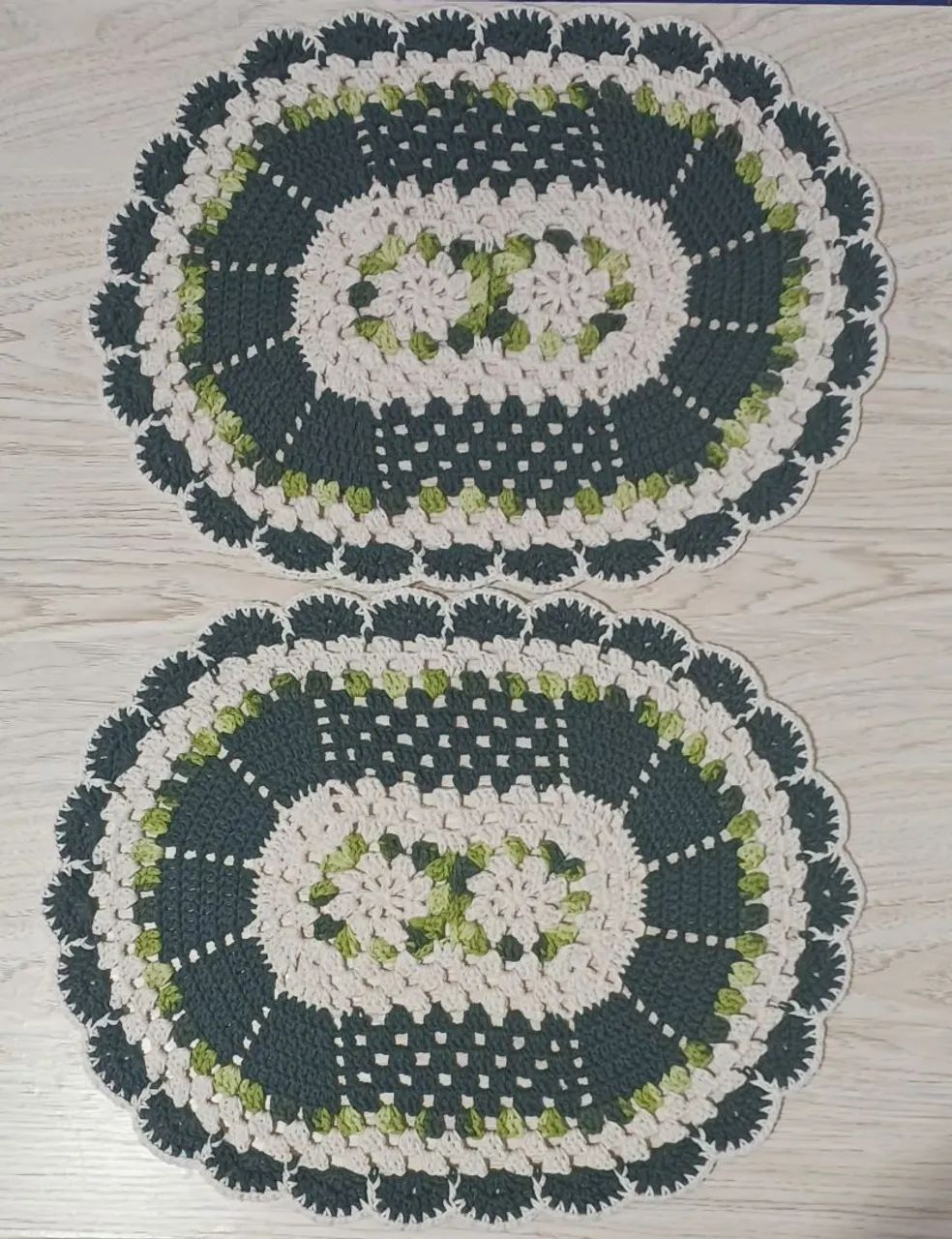 Tapete/ Sousplat de Crochê Flores - Foto 2