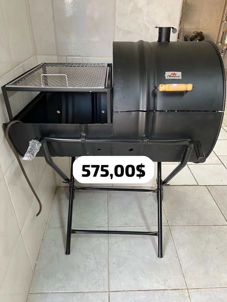 Churrasqueira tambor 200L conjugada 