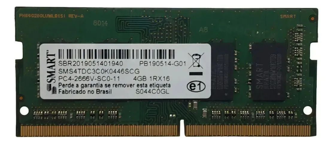 Memória RAM, DDR4, 4GB, 2666MHz, CL 17, Notebook - SMART - OEM - Foto 3