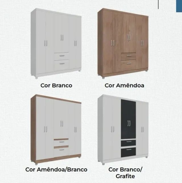 Guarda roupa 6 portas Mdf - Foto 3
