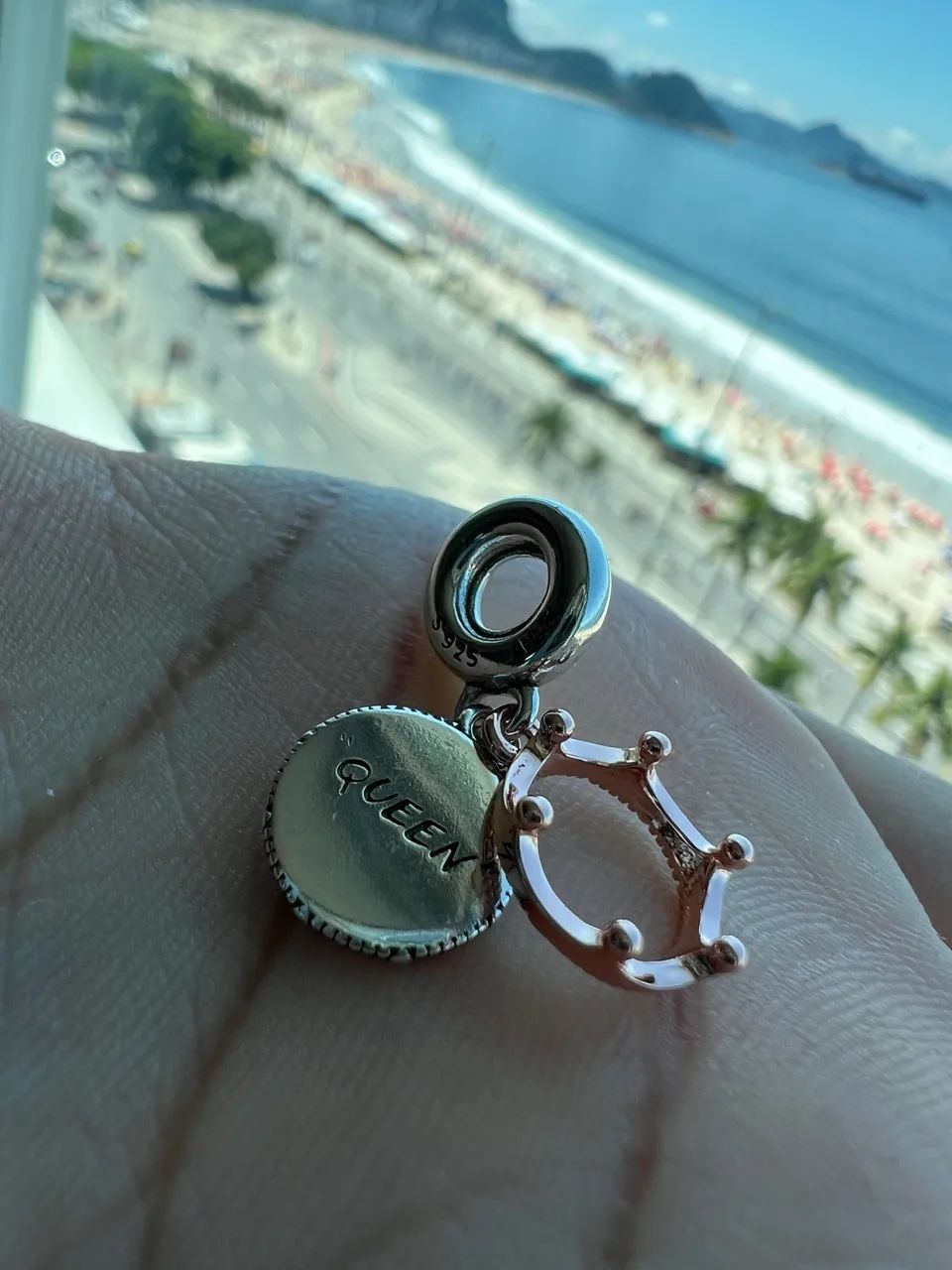 Pingente pandora pendente coração da rainha - Foto 4