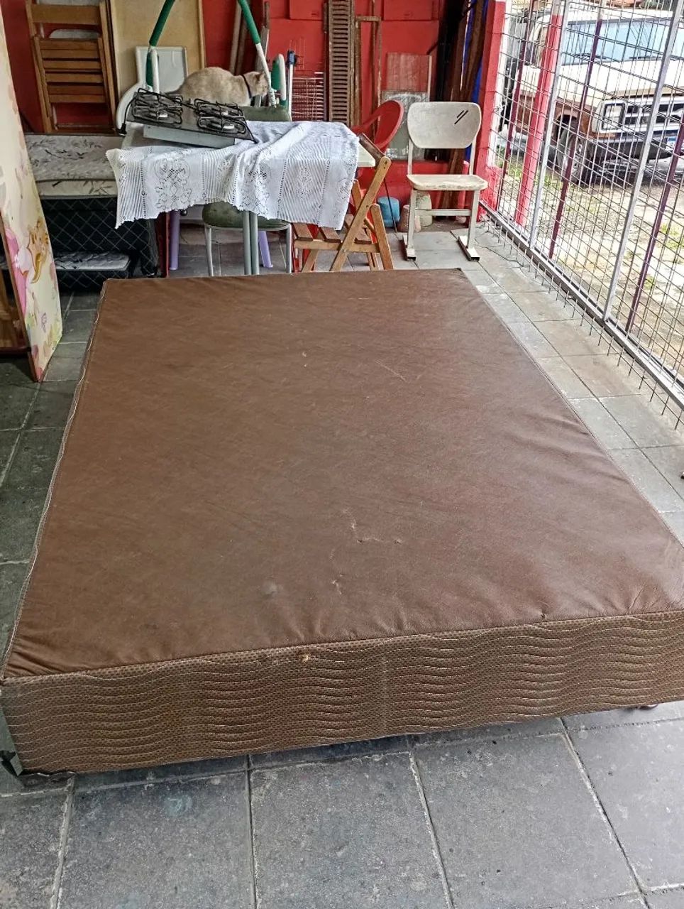 Cama box casal somente a base  - Foto 3