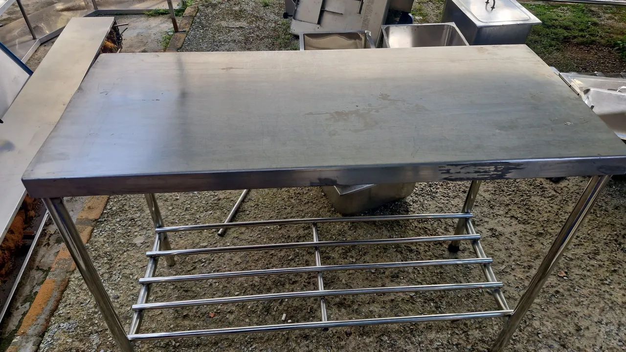 Mesa de trabalho refrigerada com cubas  - Foto 4