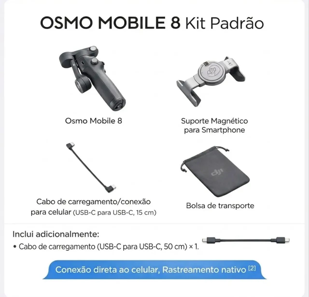 Estabilizador DJI Osmo Móbile 8 - Foto 3