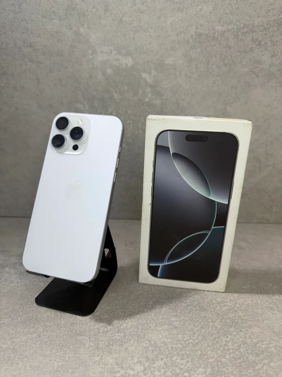 iPhone 16 Pro Max 256GB Branco Open Box Completo na Caixa com NF 