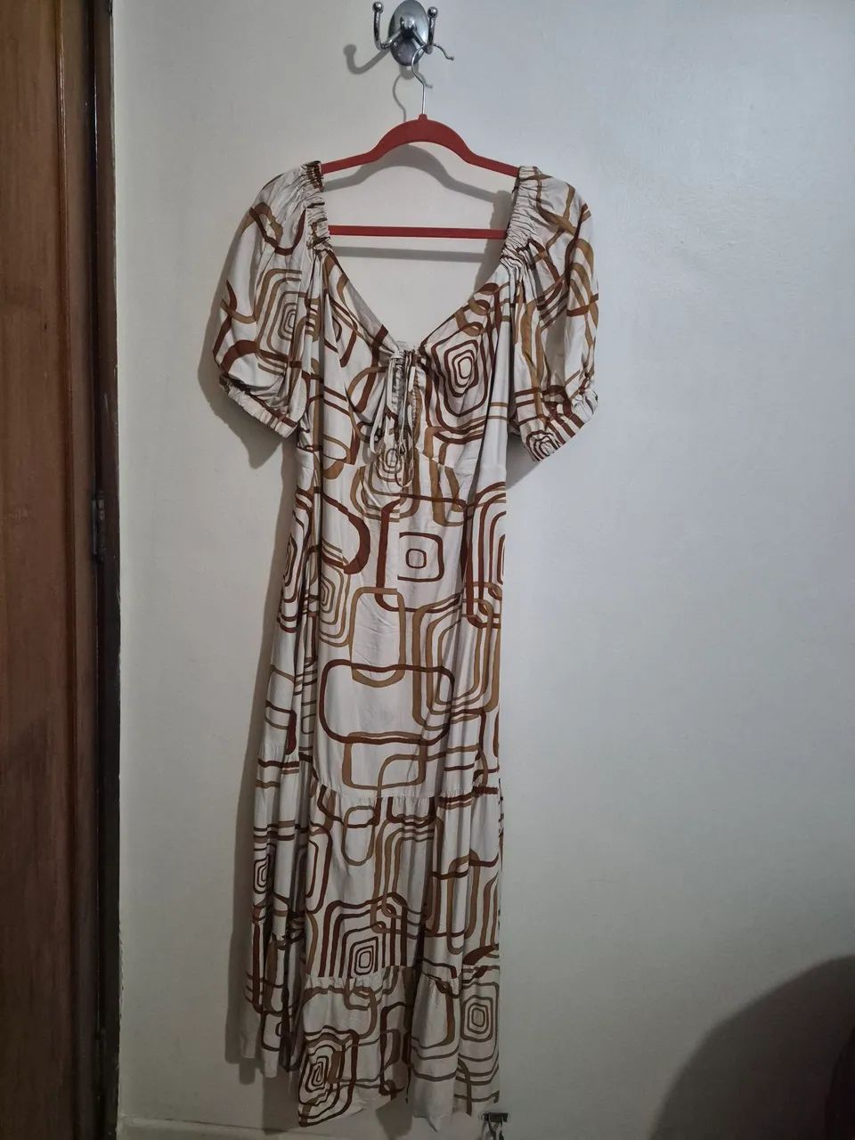 Vestido longo estampado 