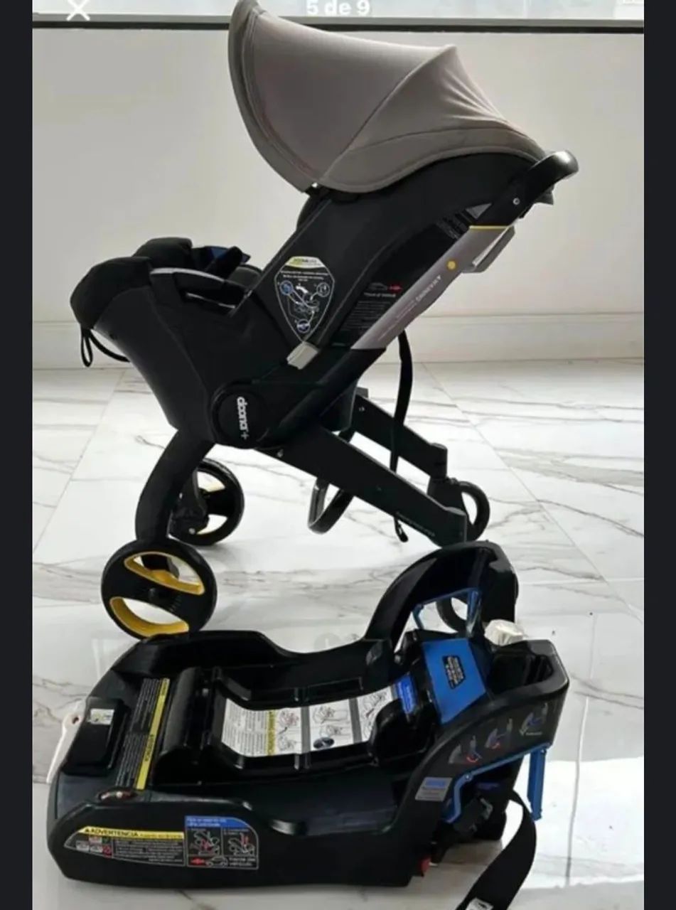 Bebê conforto com carrinho Doona - Foto 2