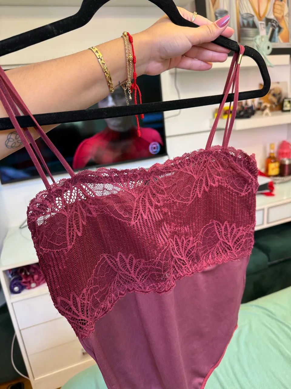 Body marsala com bojo lindo  - Foto 3
