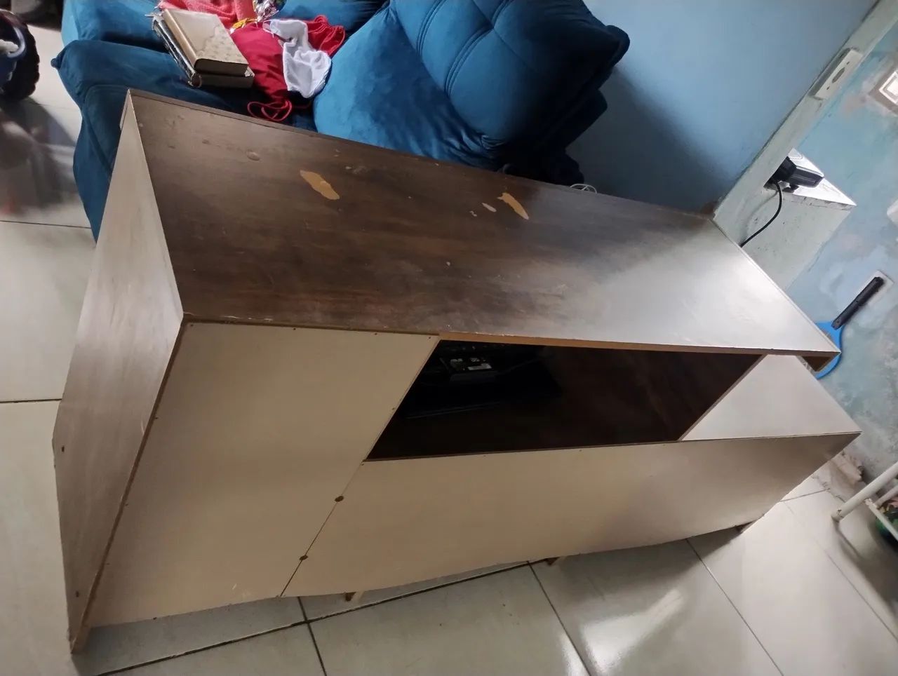 Rack usado em bom estado madeira Forte  - Foto 3