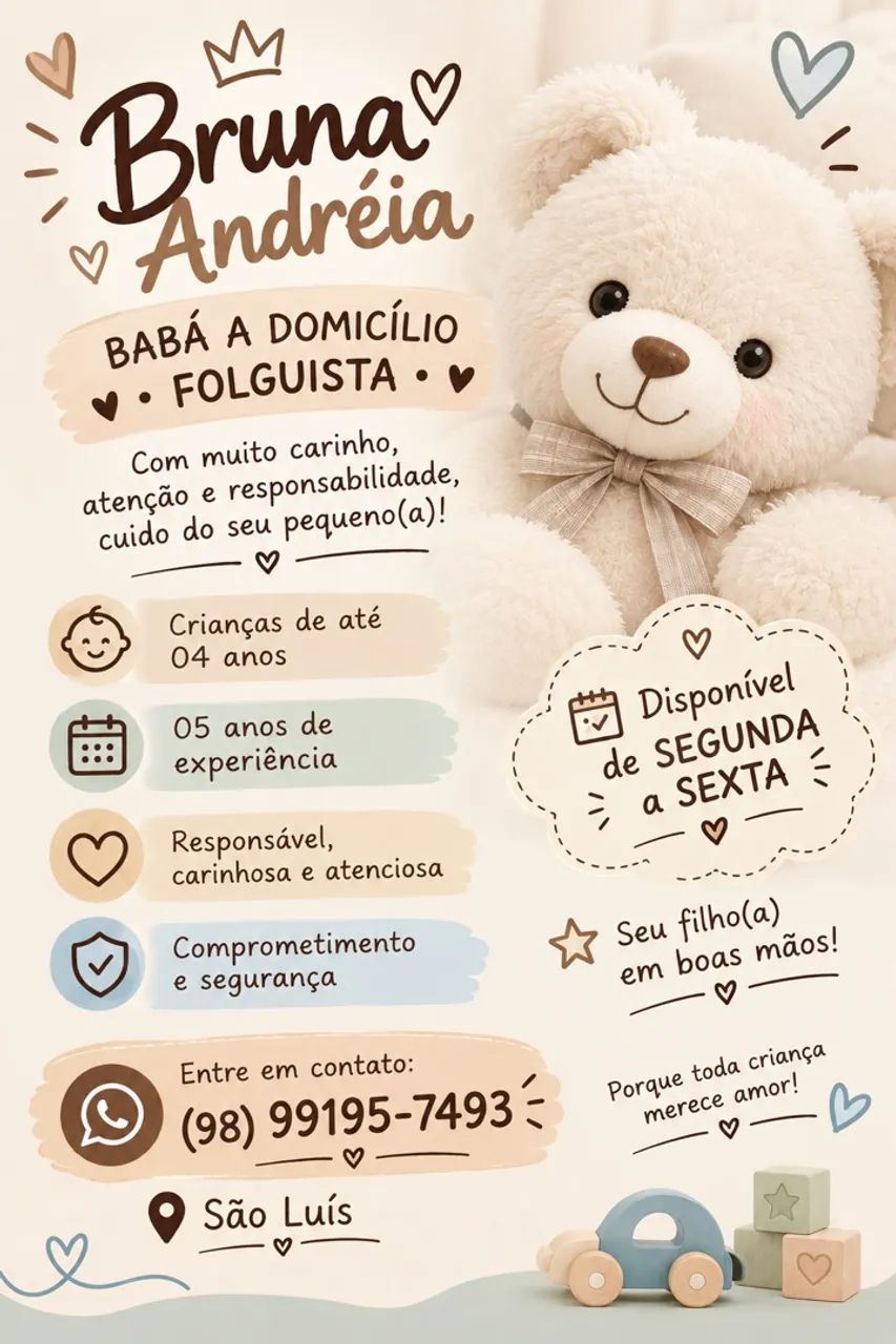 Babá disponível 