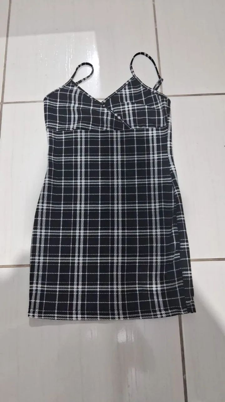 Vestido xadrez Shein P
