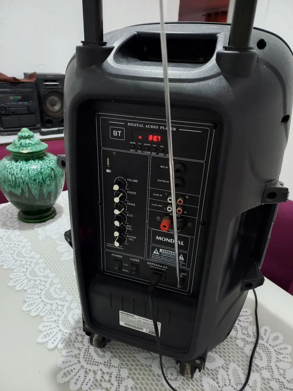 Caixa amplificada Mondial 550w filé  - Foto 3