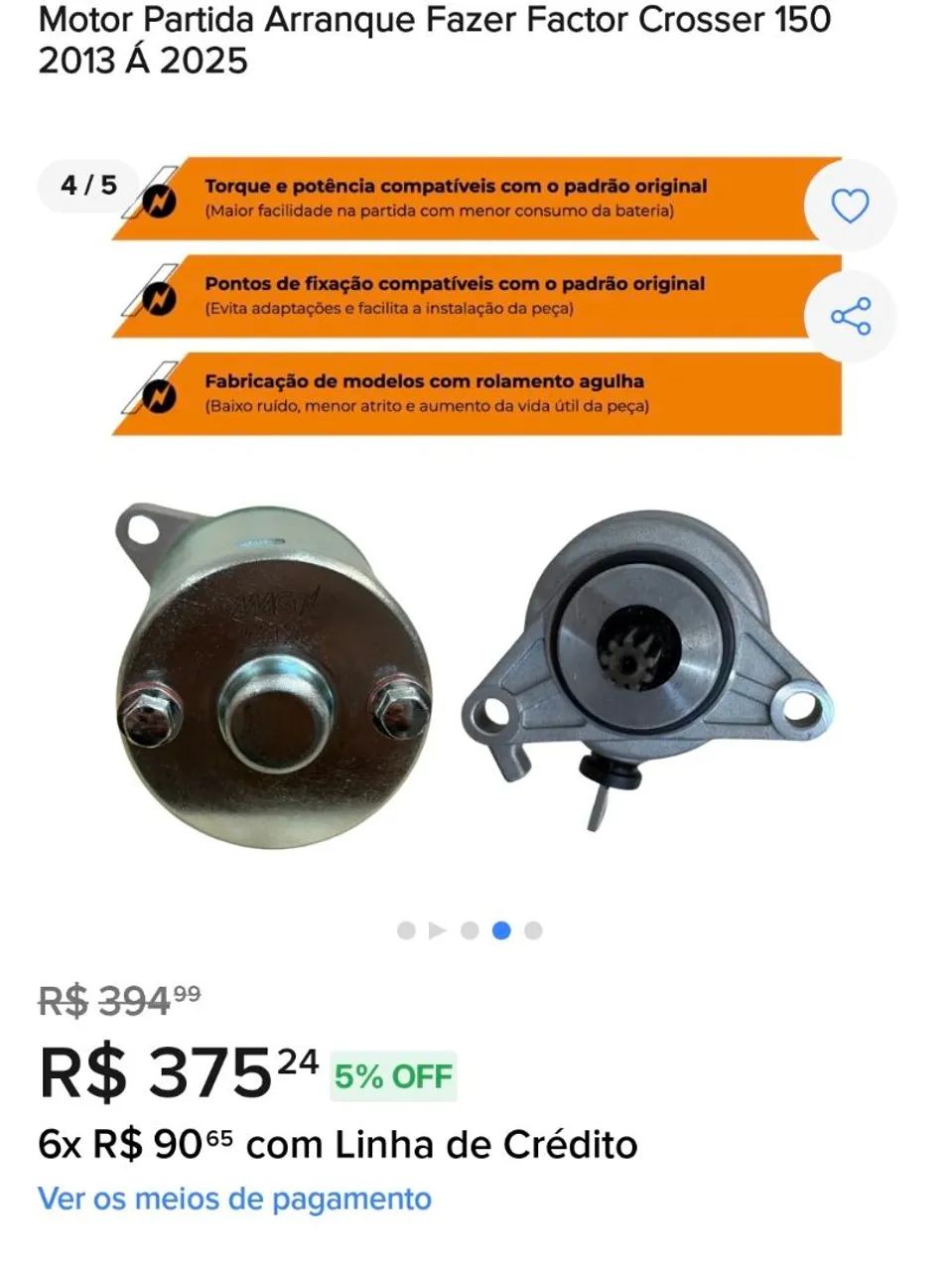  Motor de partida Magnetron 