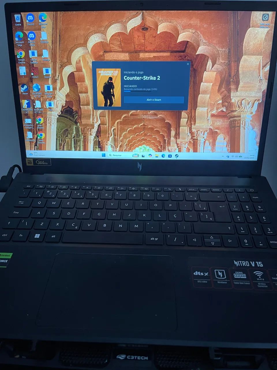 Notebook Nitro V15 RTX 3050 com NF