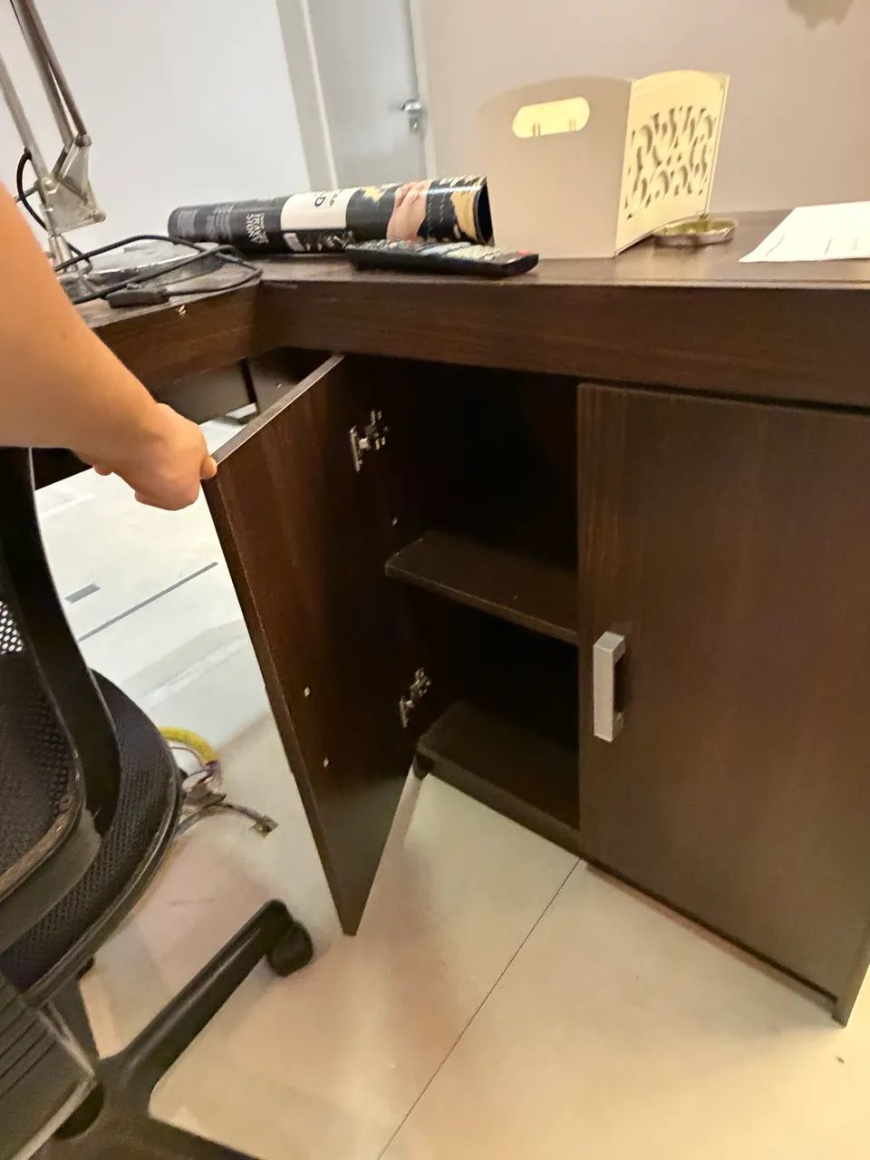 Mesa escritório em L - Foto 2