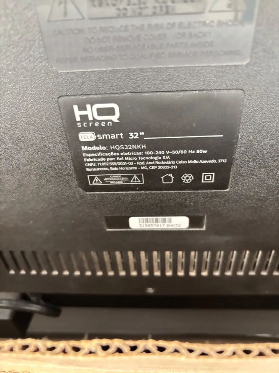 Tv HQ smart 32 polegadas