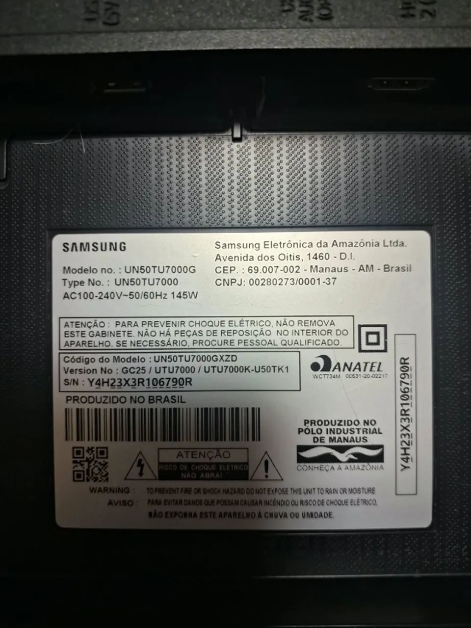 TV Samsung 50 polegadas tela avariada - Foto 2